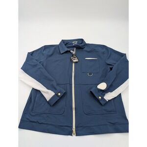 Puma Crossover Jacket Dark Denim Men's Large 598741-02 Basketball